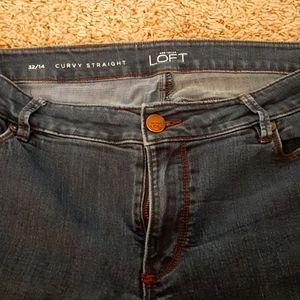 Loft curvy straight jean